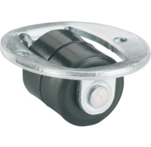 Tarrox Möbel-Bockrolle Doppelrolle bis 15 kg 13 x 14 mm 2 Stück