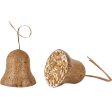 Mehlwurmglocke für Gartenvögel aus Kokosfasern