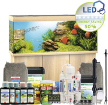 Komplettes Aquariumset mit Unterschrank, LED-Beleuchtung, Filter und Zubehör
