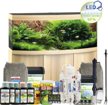 Komplettes Aquariumset mit Unterschrank, LED Beleuchtung, Filter, Heizung und Pflegeprodukten