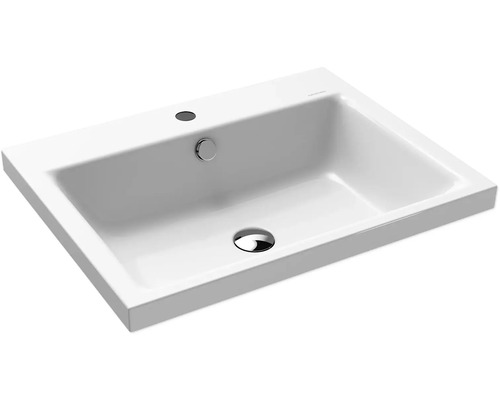 KALDEWEI Einbauwaschbecken Puro 60 cm Stahl-Email mit Hahnloch und Perleffekt 900406013001 KALDEWEI Einbauwaschbecken Puro 60 cm Stahl-Email mit Hahnloch und Perleffekt 900406013001