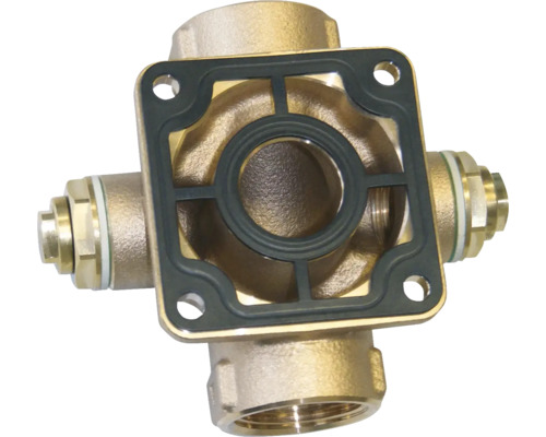Anschlussstück Flansch SYR DN 32 1 1/4" für Heizungsfilter messing 3415.32.000 Messing Verteilerstück mit Dichtung