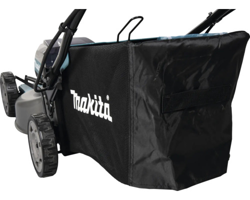 Rasenmäher mit Fangkorb und Makita Logo