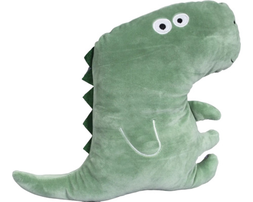 Grünes Dinosaurier-Kuschelkissen