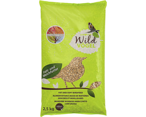 Wildvogelfutter Ein Herz für Wildvögel HFW Fett- und Weichfutter 2,5kg speziell für Weichfresser auch zur Ganzjahresvogelfütterung, Ambrosia kontrolliert Wildvogelfutter Ein Herz für Wildvögel HFW Fett- und Weichfutter 2,5kg speziell für Weichfresser auch zur Ganzjahresvogelfütterung, Ambrosia kontrolliert