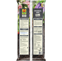 Verpackung Compo Bio Universalerde, 20 Liter, torffrei für Garten, Balkon und Terrasse