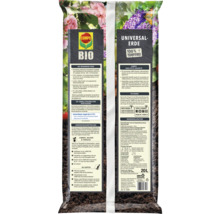 Compo Bio Universalerde, 20 Liter Sack, torffreie Blumenerde für Garten, Balkon und Terrasse