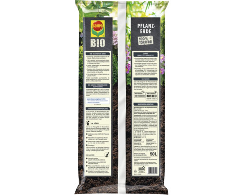 Compo Bio Pflanzerde, 50 Liter Sack