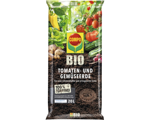 Tomaten-und Gemüseerde COMPO BIO torffrei 20 L