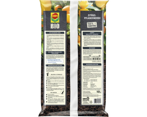 COMPO Bio Zitruserde, 10 Liter Sack