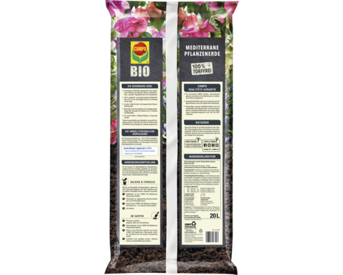 Packung COMPO Mediterrane Pflanzenerde, torffrei