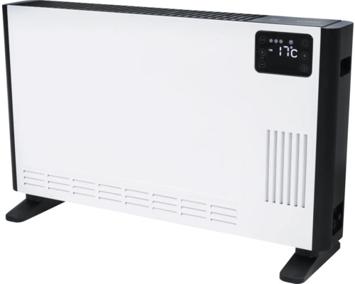 Elektrischer Heizkörper mit Digitalanzeige auf Standfüßen