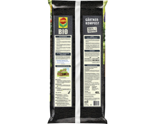 Gärtnerkompost in einer 40 Liter Packung
