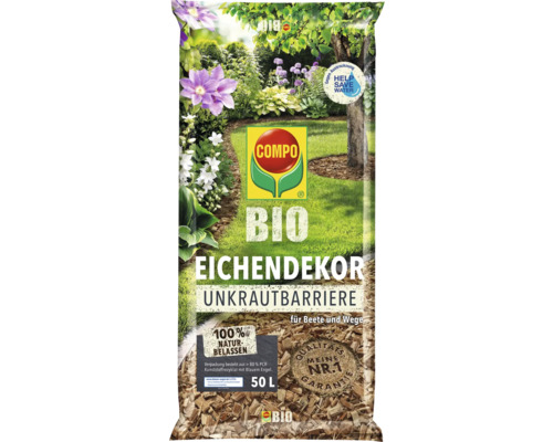 Eichendekor und Unkrautbarriere COMPO BIO 50 L