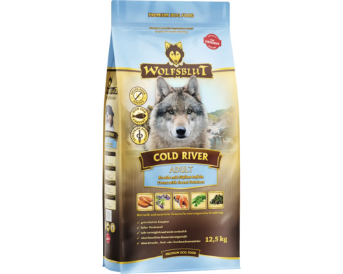 Wolfsblut Cold River Adult Hundefutter, 12,5 kg Packung