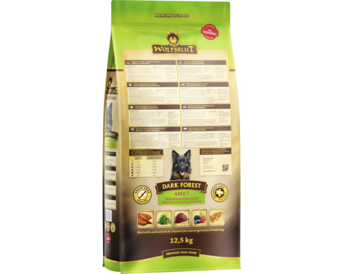 Wolfsblut Dark Forest Adult Hundetrockenfutter im 12,5 Kilogramm Sack