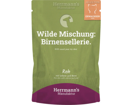 Herrmann''s Manufaktur Hundefutter Wilde Mischung Birnensellerie Reh für erwachsene Hunde