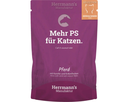 Herrmanns Manufaktur Pferd Katzenfutter für Erwachsene