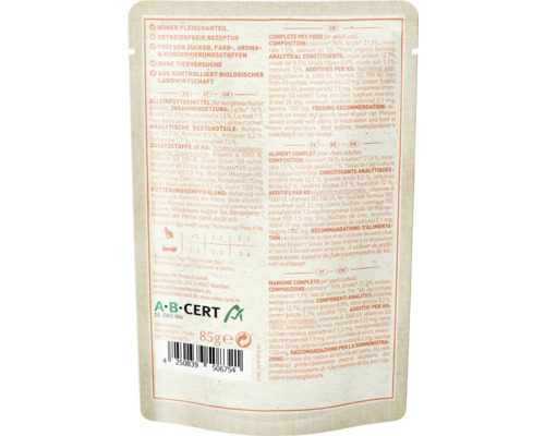 Informationen zu Katzenfutter mit Lachs