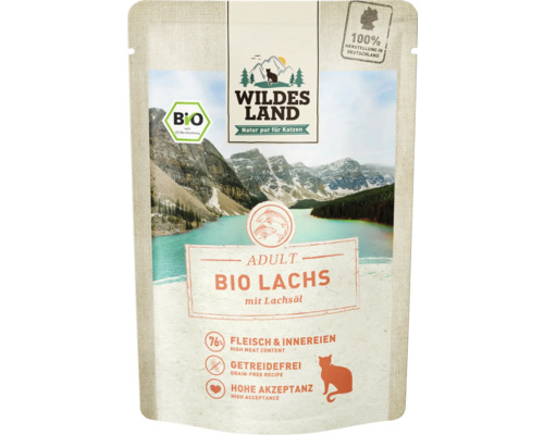 Wildes Land Adult Bio Lachs Katzenfutter