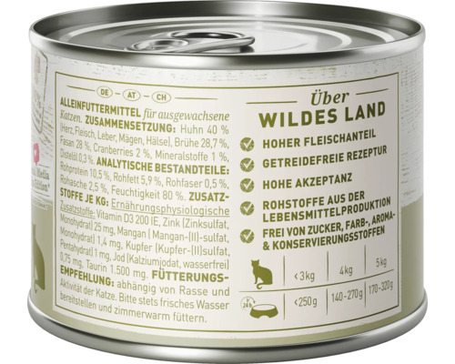 Informationen auf einer Katzenfutterdose