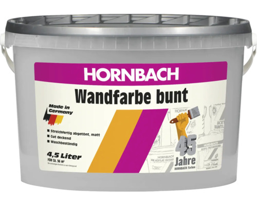 45 Jahre Hornbach Wandfarbe Wand- und Deckenfarbe grau 4,5 L
