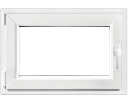 Kellerfenster Dreh-Kipp Kunststoff RAL 9016 verkehrsweiß 600x400 mm DIN Links