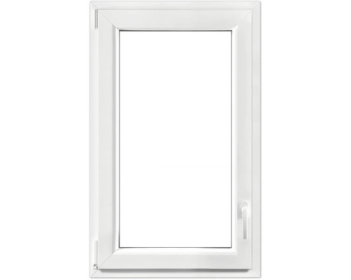 Kellerfenster Dreh-Kipp Kunststoff RAL 9016 verkehrsweiß 800x500 mm DIN Links