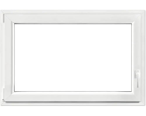 Kellerfenster Dreh-Kipp Kunststoff RAL 9016 verkehrsweiß 900x600 mm DIN Links