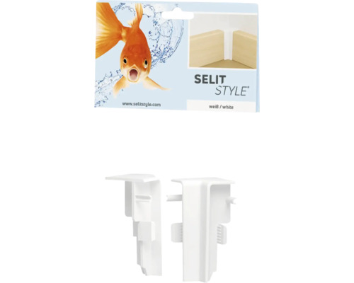 Selit Style Eckverbinder für Sockelleisten in Weiß
