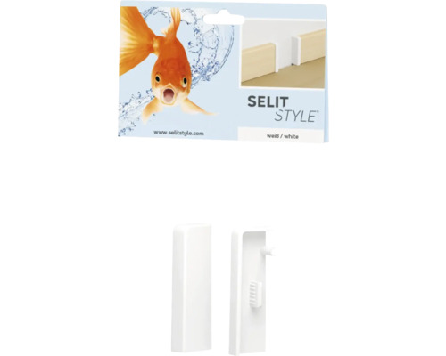 Selit Style Sockelleiste Endkappe in Weiß