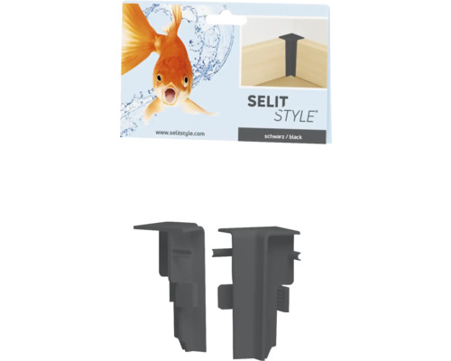 Selit Style Eckverbinder in Schwarz