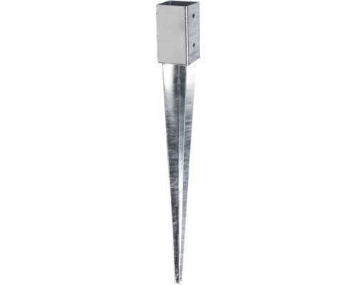 Einschlagbodenhülse 61 x 61 x 750 mm feuerverzinkt Einschlagbodenhülse 61 x 61 x 750 mm feuerverzinkt