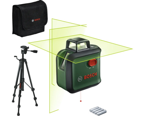 Kreuzlinien-Laser Bosch AdvancedLevel 360 inkl. 4 x 1,5-V Batterien (AA) und Tasche