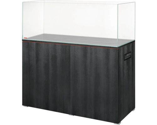 Aquariumkombination EHEIM Aquarium clearscape 300 nero Aquarium 300 l, 120 x 50 x 50 cm, Weißglas und Unterschrank schwarz