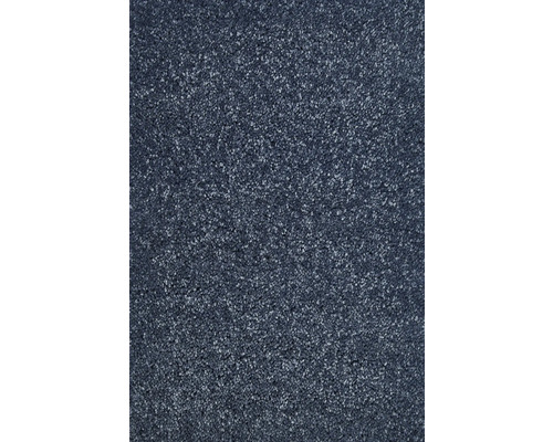 Teppichboden Shaggy Proteus Econyl® blau FB79 500 cm breit (Meterware) Nahaufnahme eines texturierten Teppichbodens
