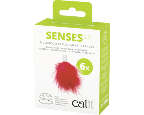 Catit Senses 2.0 Pilz Ersatzfedern, 6 Stück