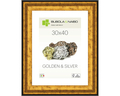 Bilderrahmen Holz GOLDEN I gold 30x40 cm