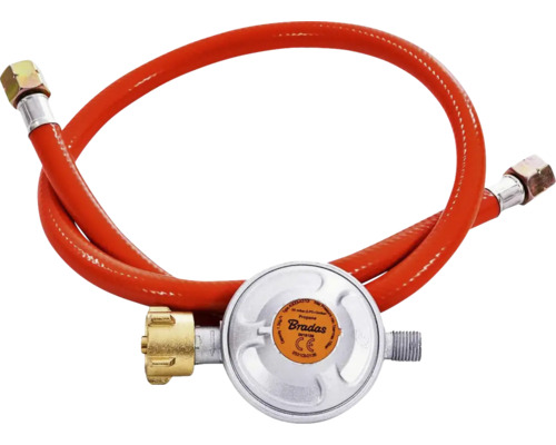 Gasdruckregler mit Schlauch für Propangas