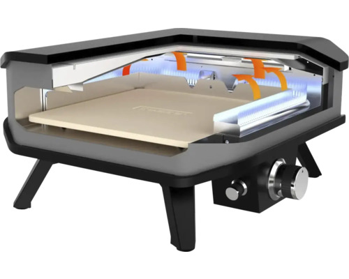 Pizzaofen mit Pizzastein und Gasbrenner