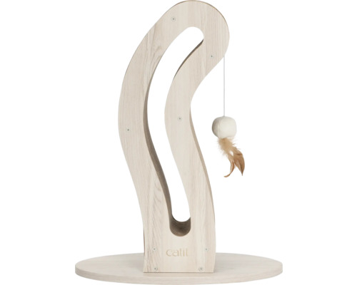 Katzenbaum mit Spielzeugball und Feder