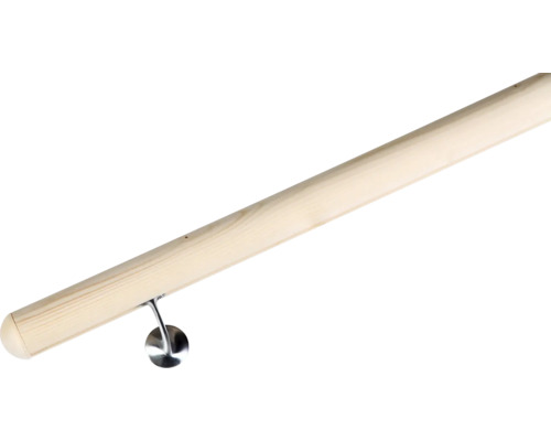 Pertura Handlaufset Fichte Ø 52 mm L:2000 mm inkl. Endkappe,Handlaufkonsole