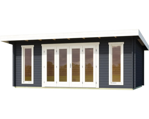 Gartenhaus mit Fenstern und Doppeltür