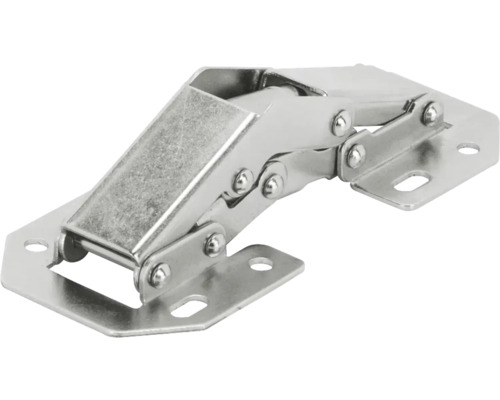 Aufschraubscharnier mit Feder vernickelt 50 Stück Eckscharnier aus Metall