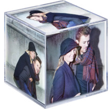 Fotowürfel transparent 6x 8,5x8,5 cm