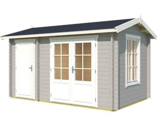 Gartenhaus mit Doppeltür, Einzeltür und Fenster