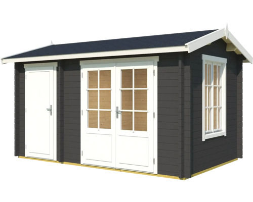 Holzgartenhaus mit Doppeltür und Einzeltür