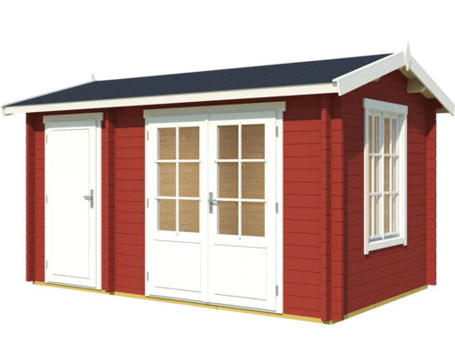 Gartenhaus aus Holz mit Tür, Doppeltür und Fenster