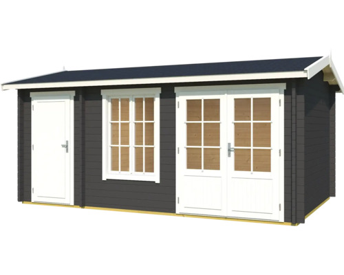 Holzgartenhaus mit Doppeltür und Fenster