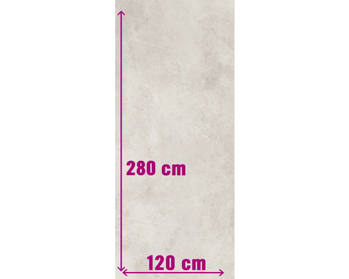 Feinsteinzeug Wand- und Bodenfliese Montreal 120 x 280 x 0,6 cm white matt
